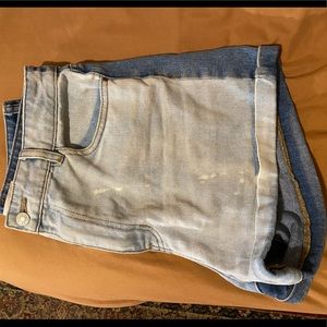 secondhand high waisted jean shorts!